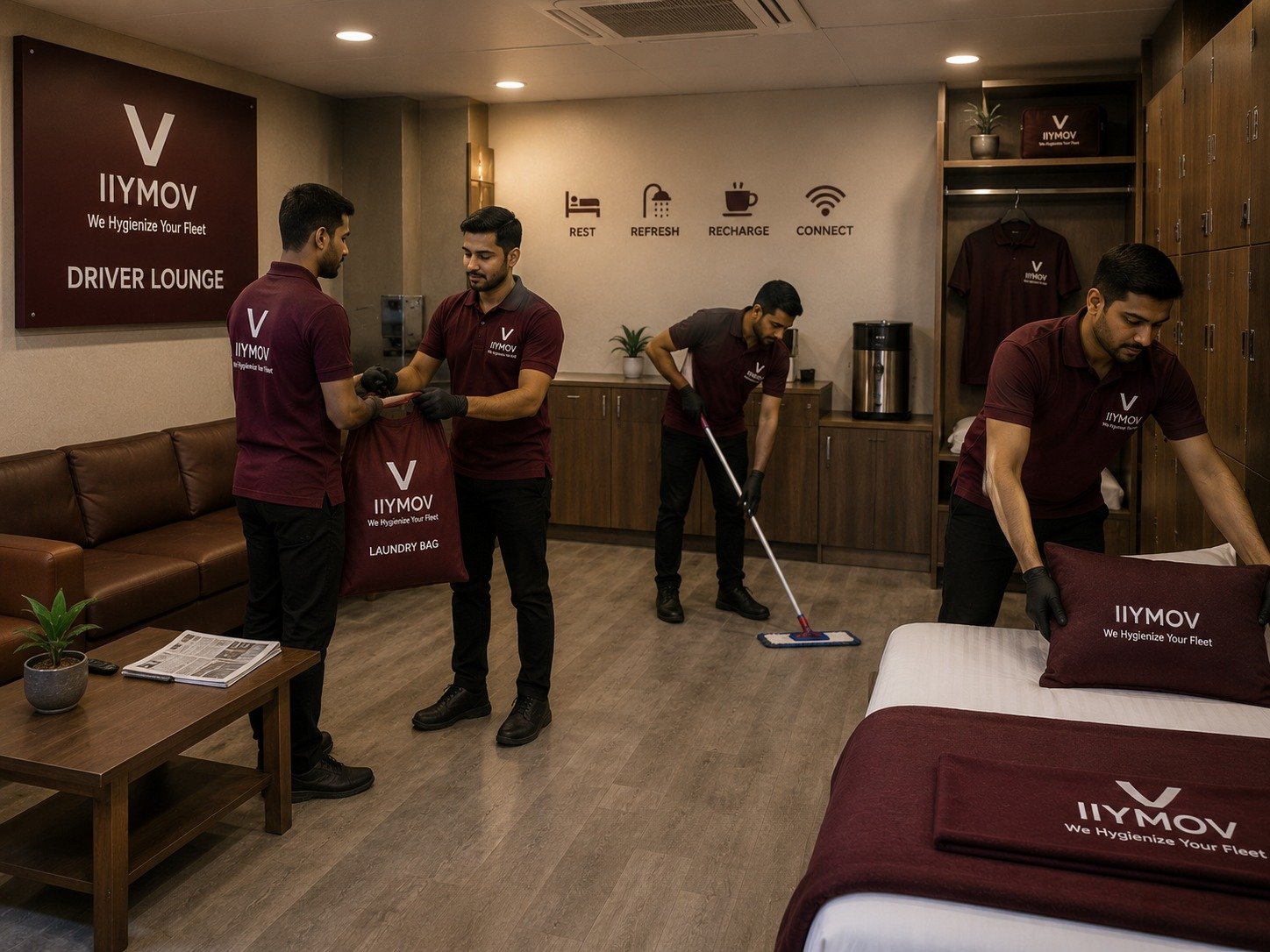 Driver lounge management service